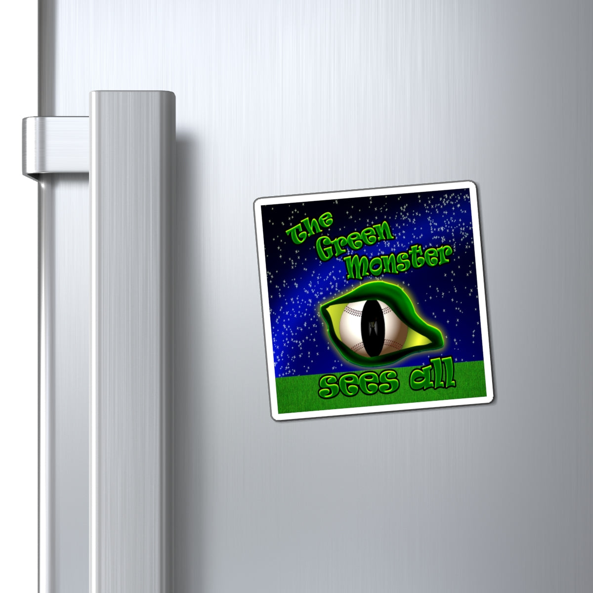 green monster - Magnets - ('snoops' background)