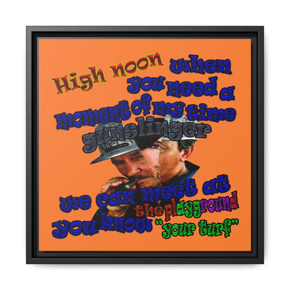 high noon - framed canvas art (crusta)