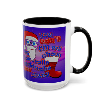 santa's shoes - Accent Mug (purple-pink wave)
