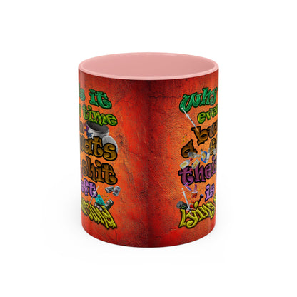 the bum's shit - Accent Mug (burnt orange)