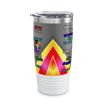 doggystyle - Ringneck Tumbler, 20oz (rainbow split)