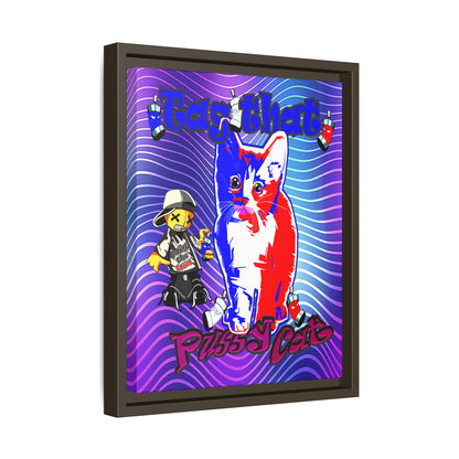tag that - framed canvas art (purple wave)