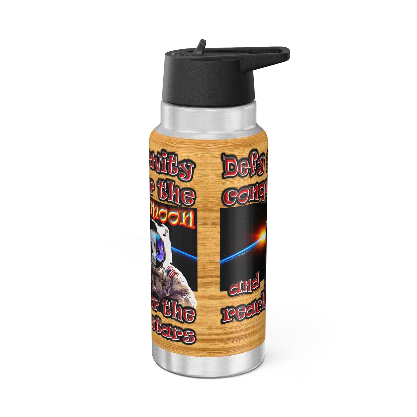 defy conquer reach - Gator Tumbler, 32oz  (butterscotch wood finish)