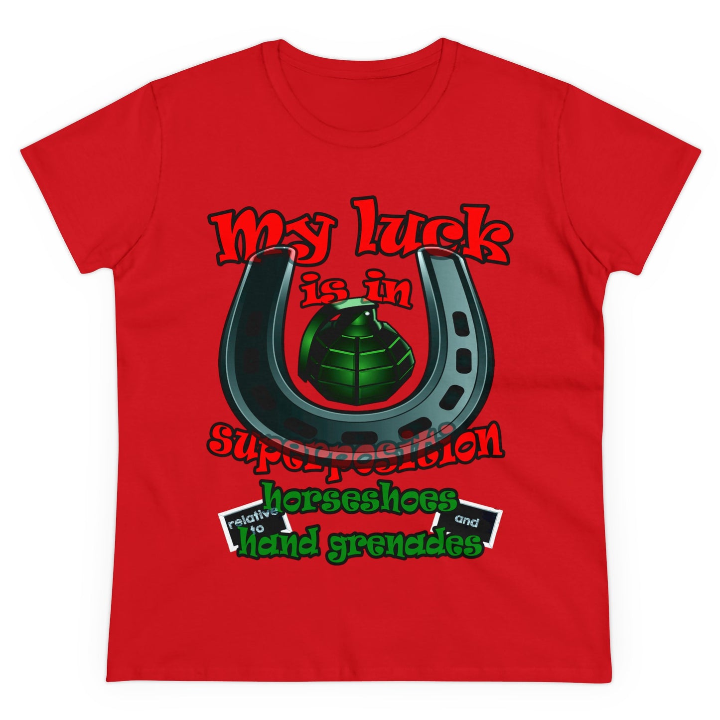 my luck - Women's Midweight Cotton Tee
