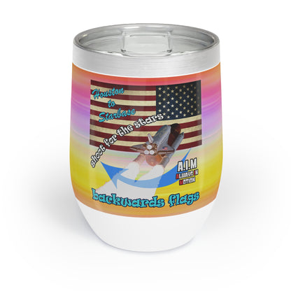 shoot for the stars - Chill Wine Tumbler (color blur)