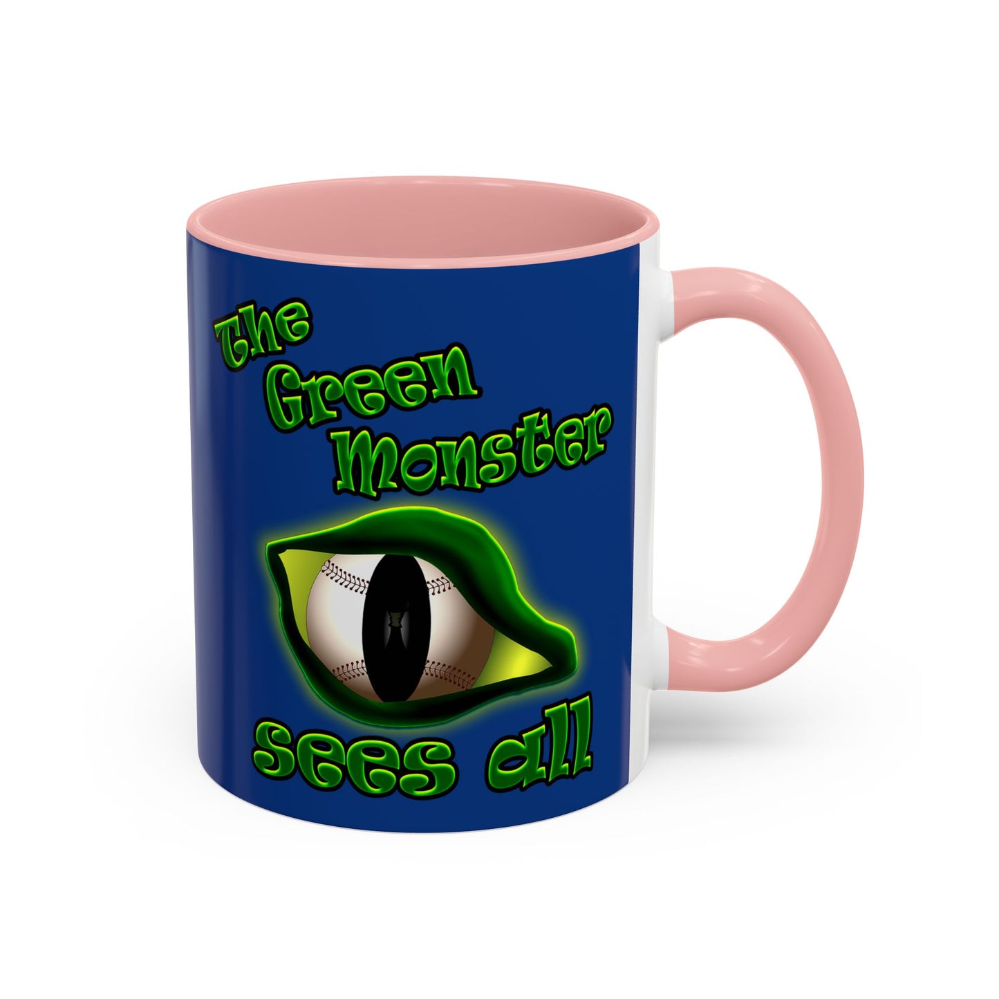 green monster - Accent Mug (dark blue)