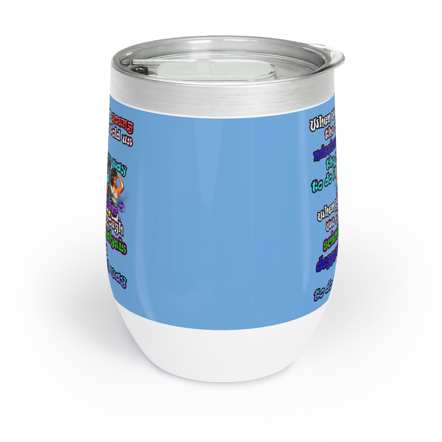 doggystyle - Chill Wine Tumbler (light blue)