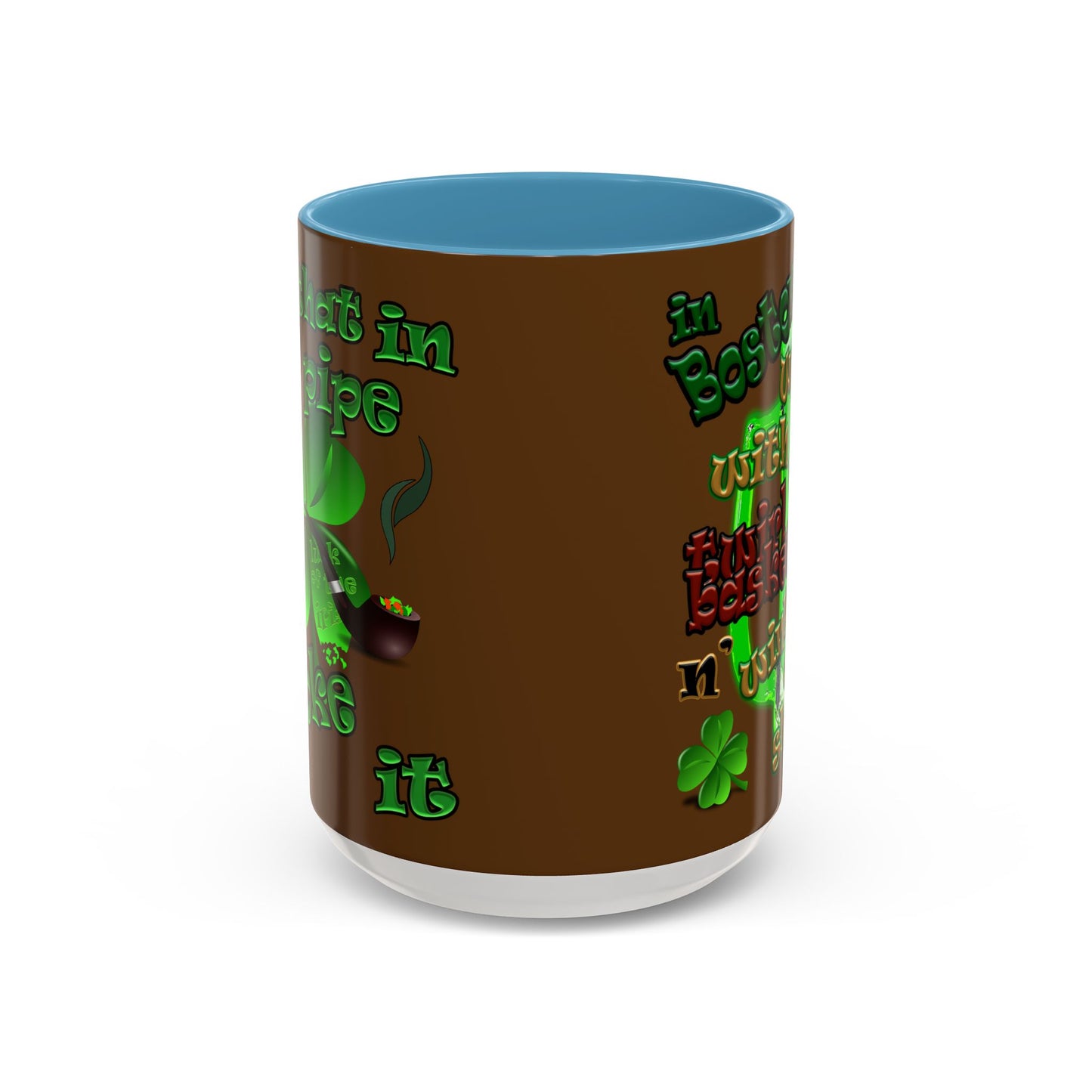 celtics logo - Accent Mug (brown)