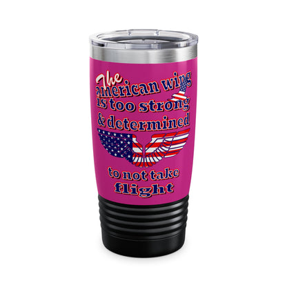 american wing - Ringneck Tumbler, 20oz (pink)