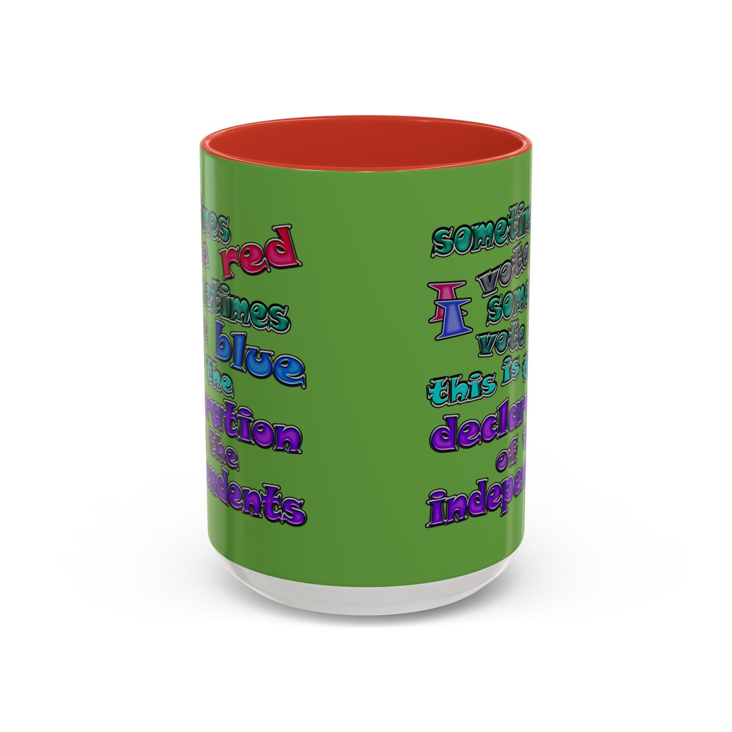 declaration of the independents - Accent Mug (green)