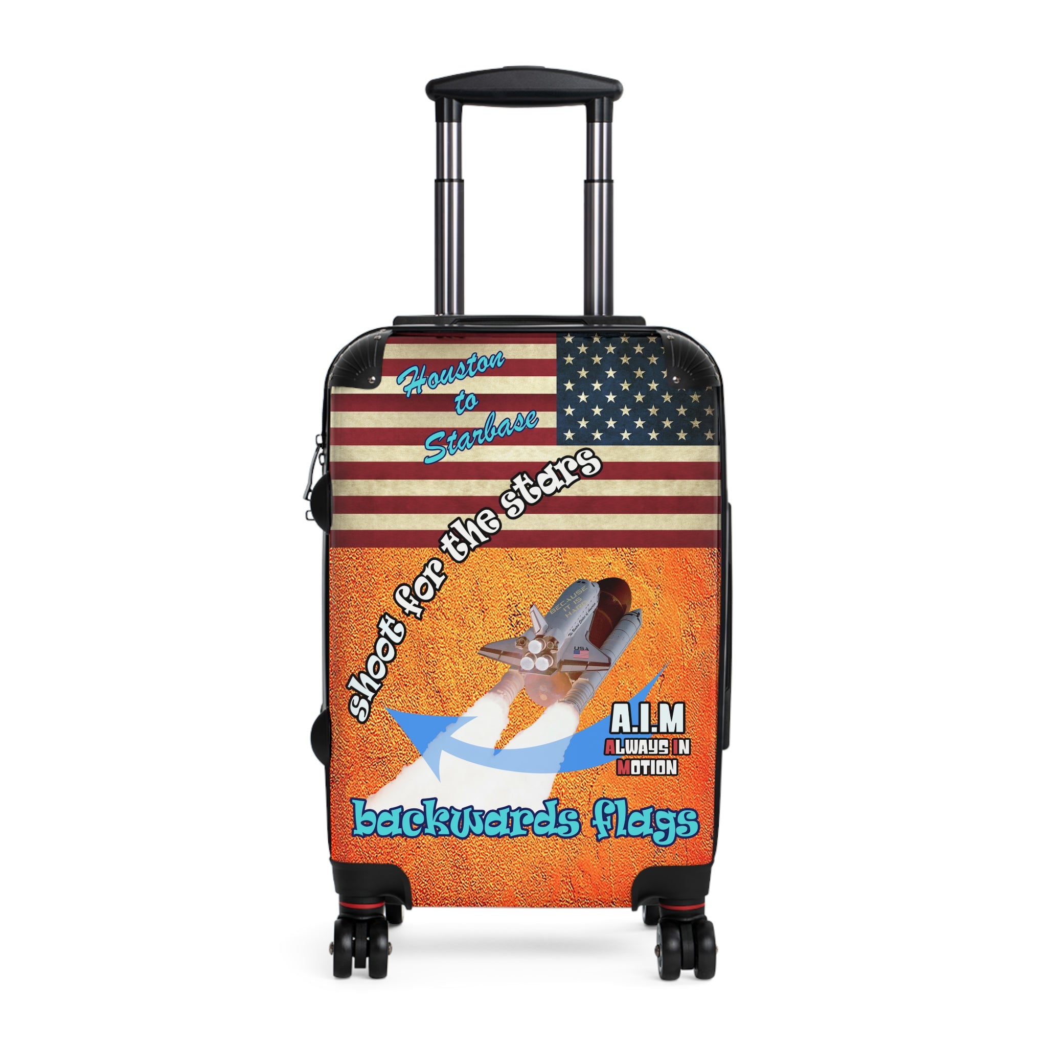 shoot for the stars - Suitcase (burnt orange)
