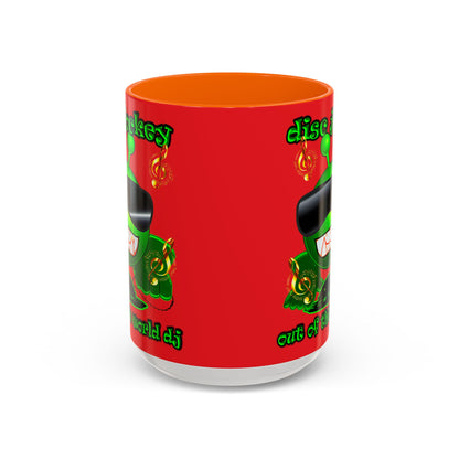 disc jockey - Accent Mug (red)