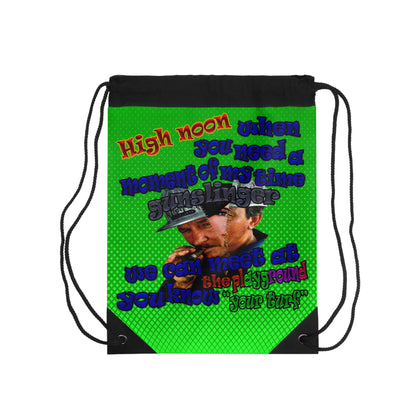 high noon - Drawstring Bag (logo green)