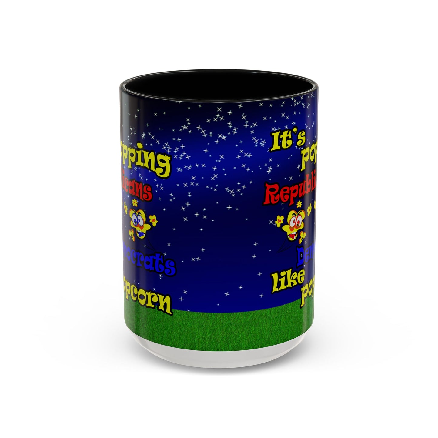 popping like popcorn - Accent Mug ('snoops' background)