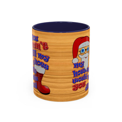 santa's shoes - Accent Mug (butterscotch wood finish)