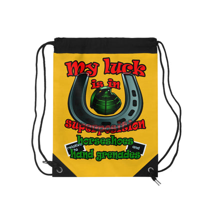 my luck - Drawstring Bag (yellow)