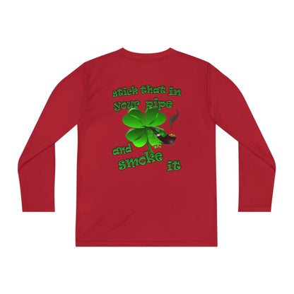 celtics logo - Youth Long Sleeve Competitor Tee