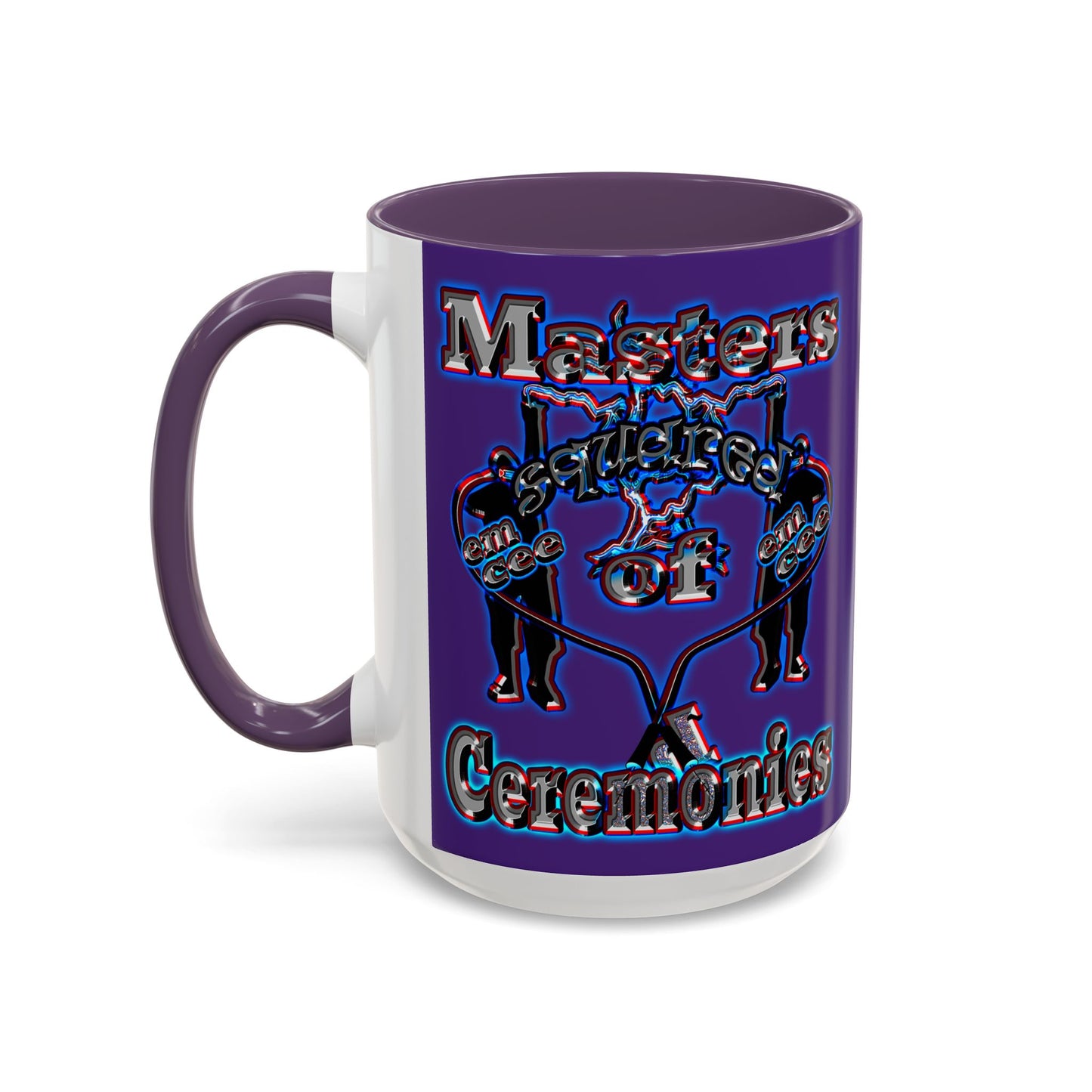 em cee squared - Accent Mug (purple)