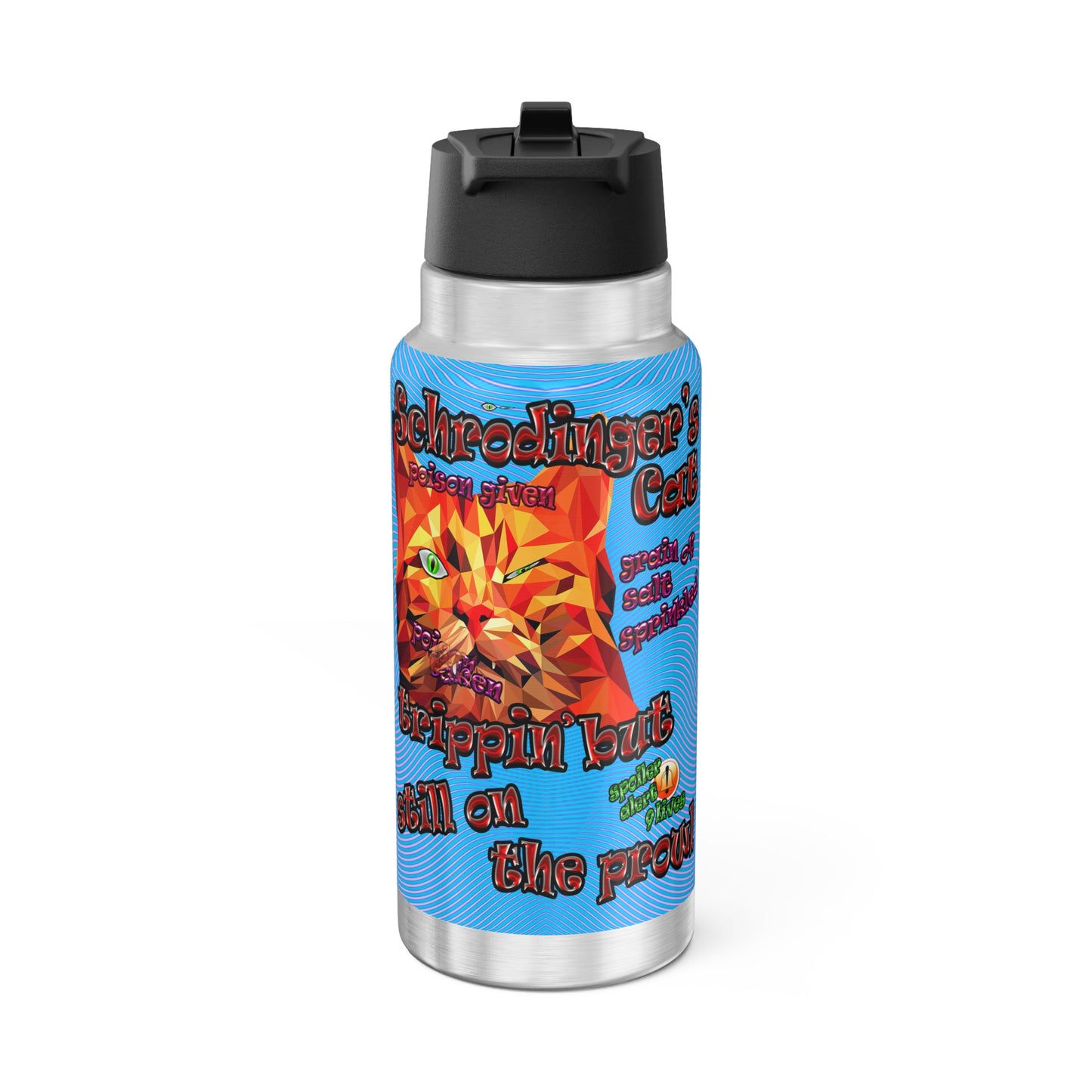 schrodinger's cat - Gator Tumbler, 32oz  (light blue-purple wave)
