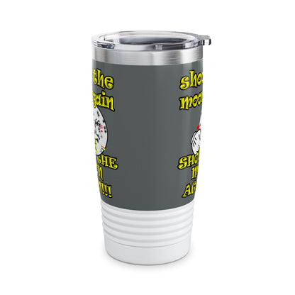 shoot the moon again - Ringneck Tumbler, 20oz (dark grey)