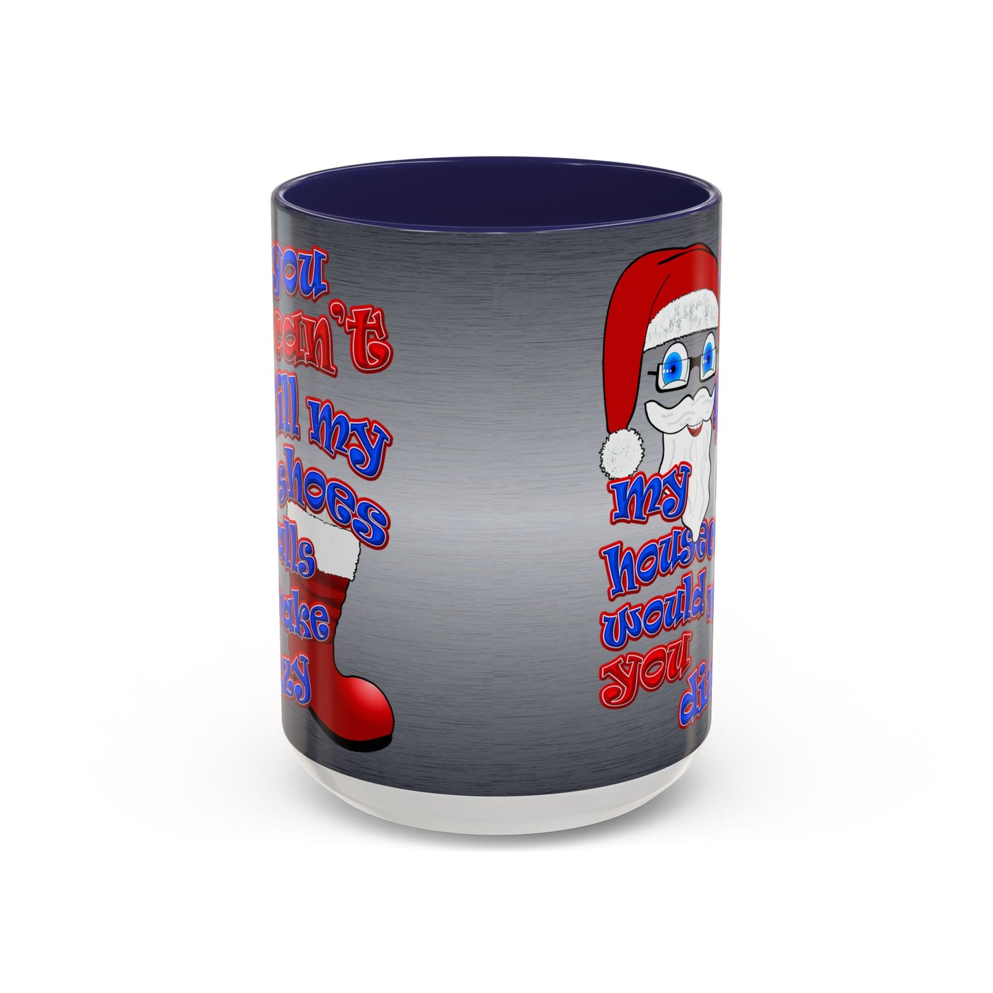 santa's shoes - Accent Mug (brushed nickel)