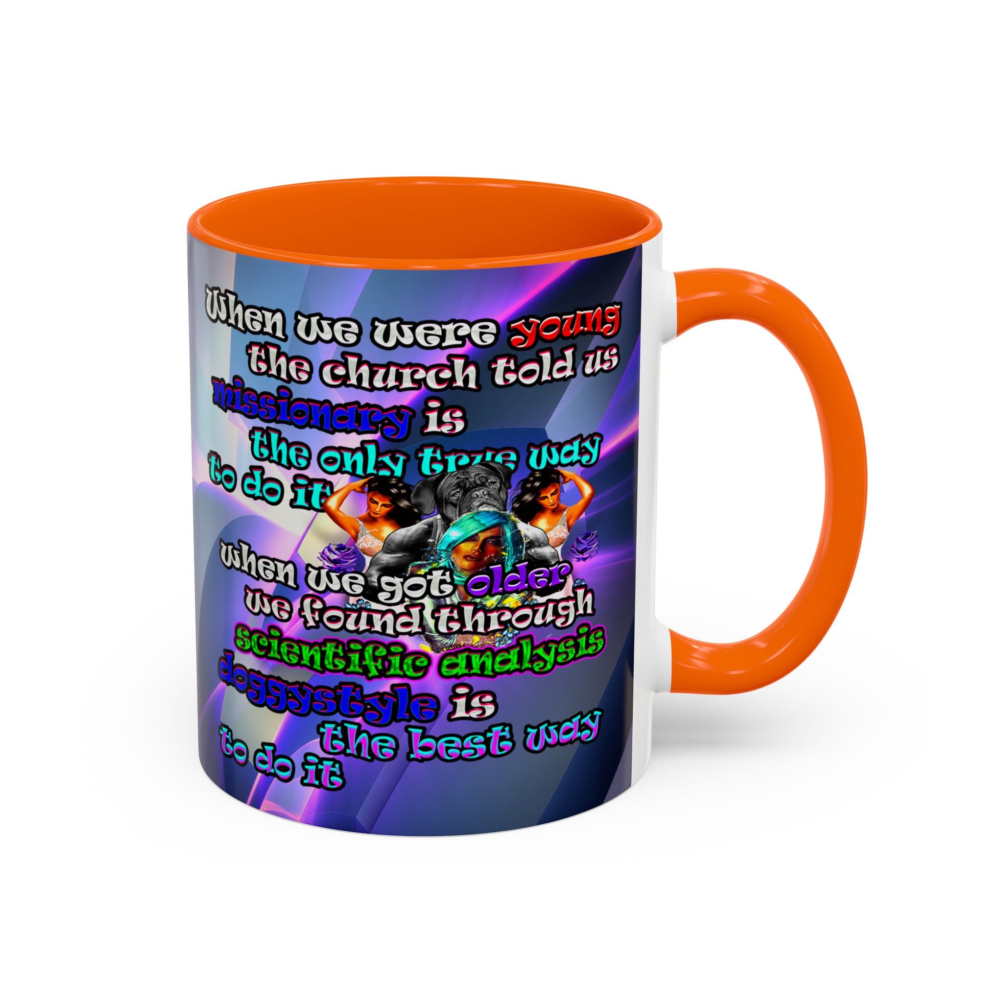 doggystyle - Accent Mug (grey-pink wave)