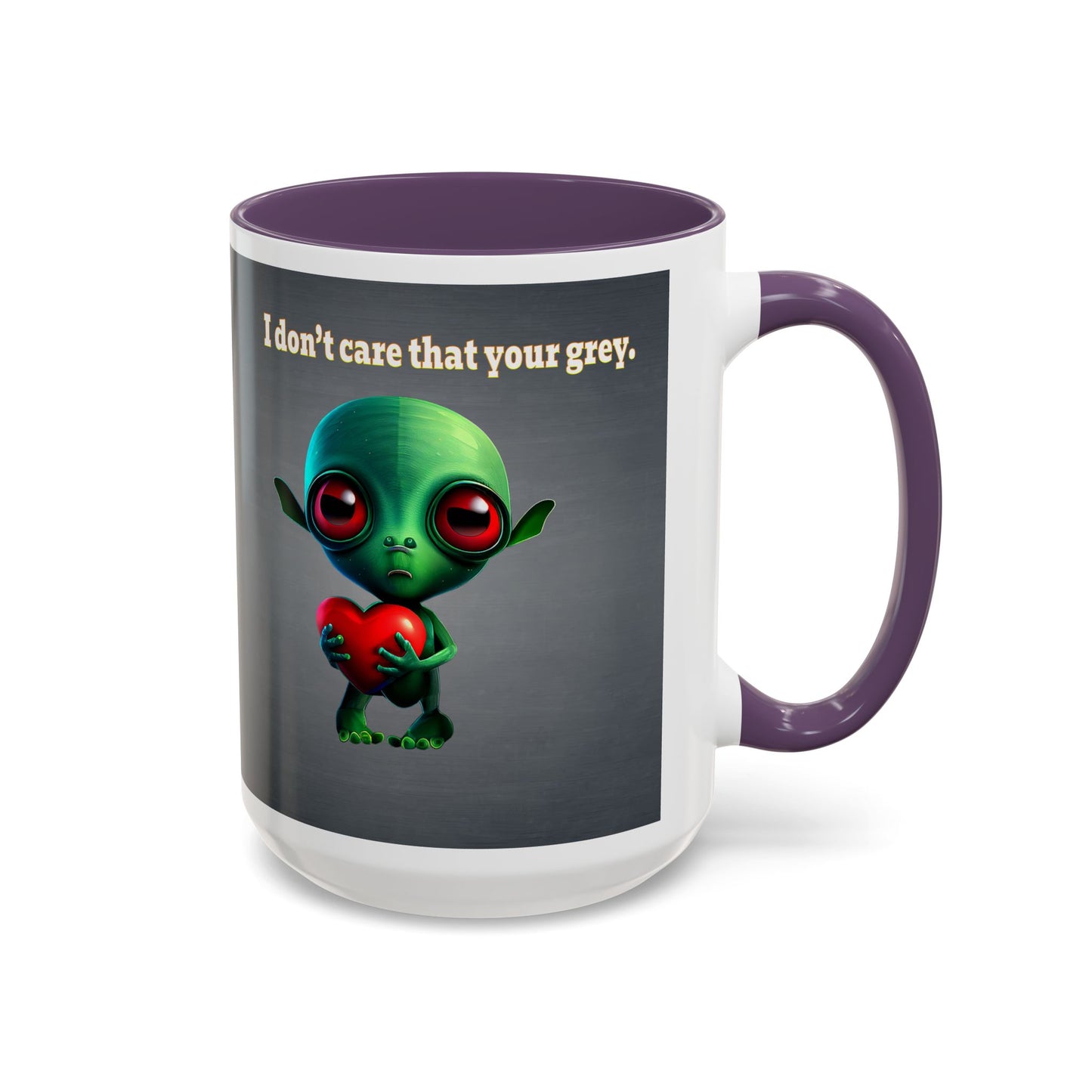 I don't care that your grey - Accent Mug (grey-light grey)