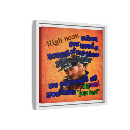 high noon - framed canvas art (burnt orange)