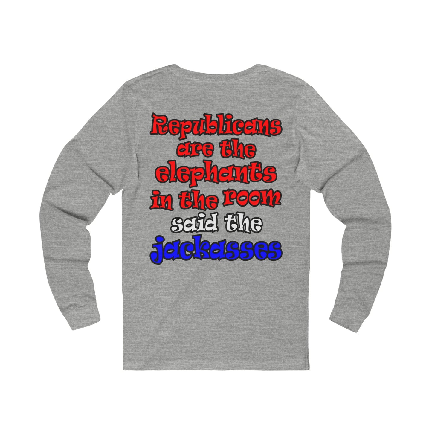 donkeys and elephants - Unisex Jersey Long Sleeve Tee