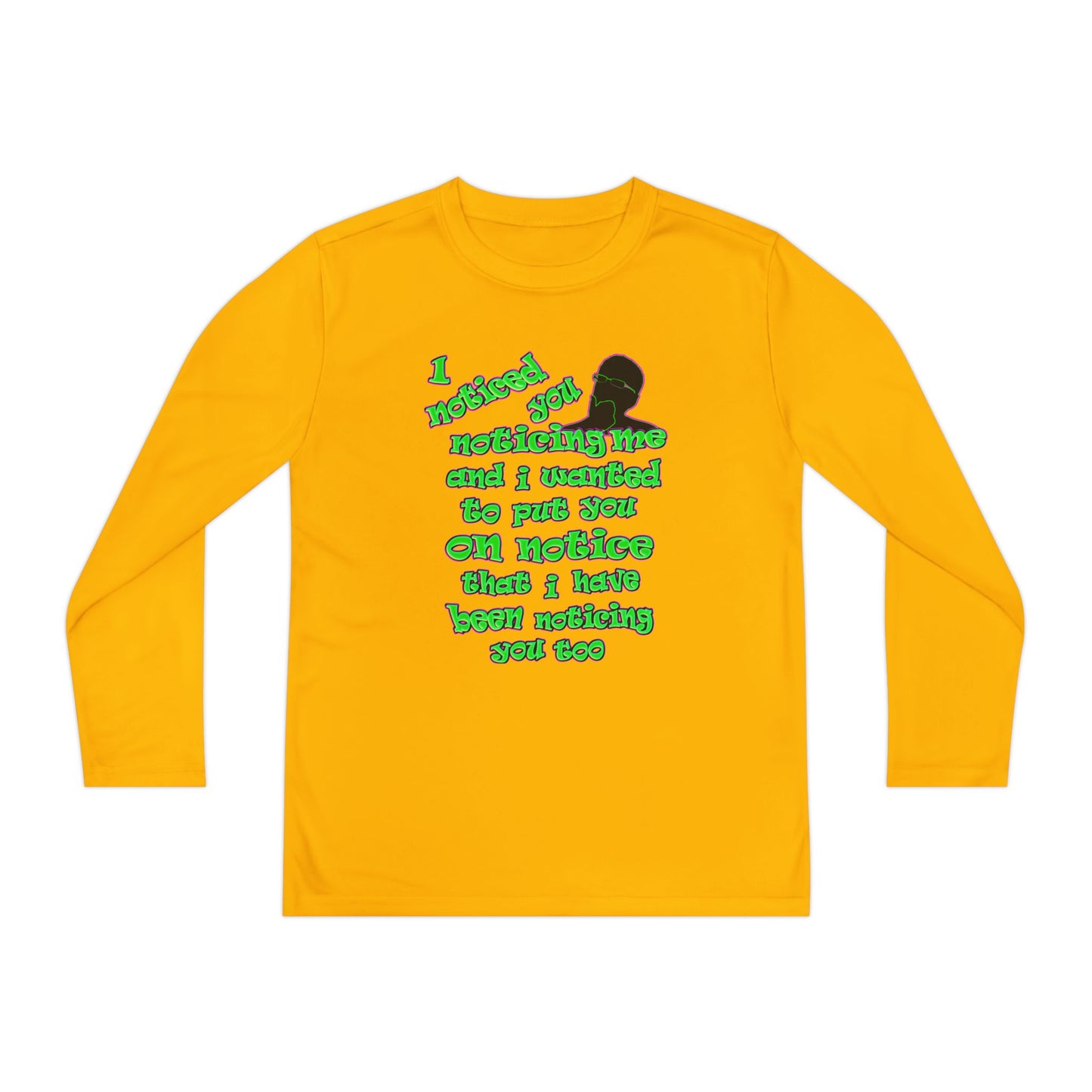noticed you noticing - Youth Long Sleeve Competitor Tee