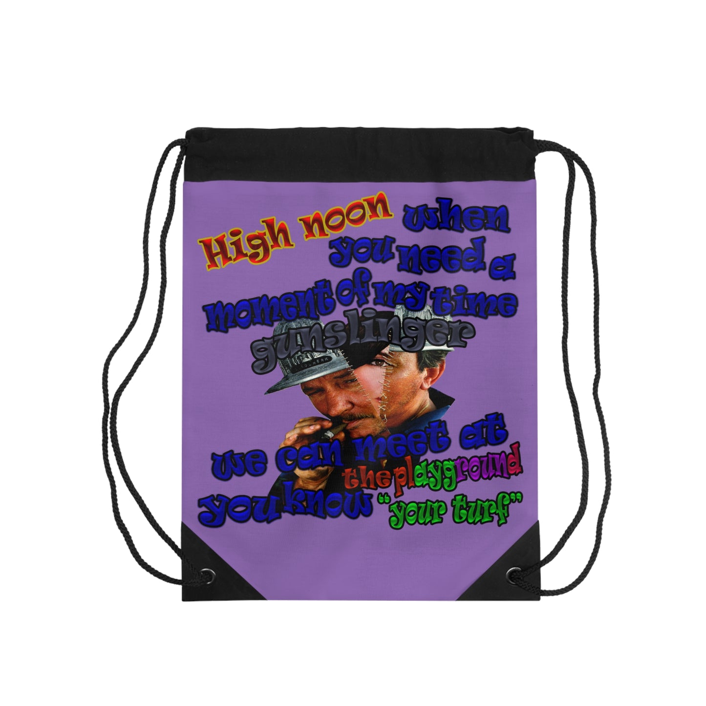 high noon - Drawstring Bag (light purple)