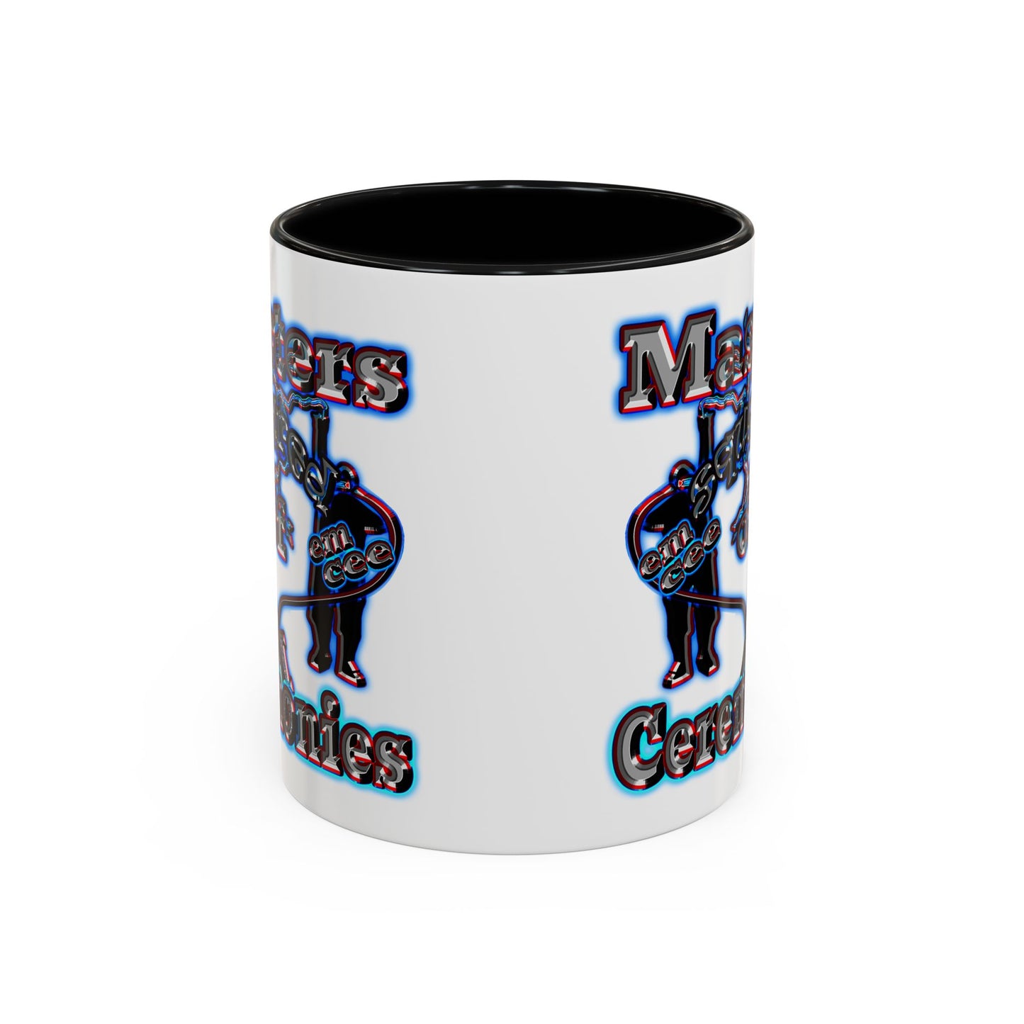 em cee squared - Accent Mug (white)