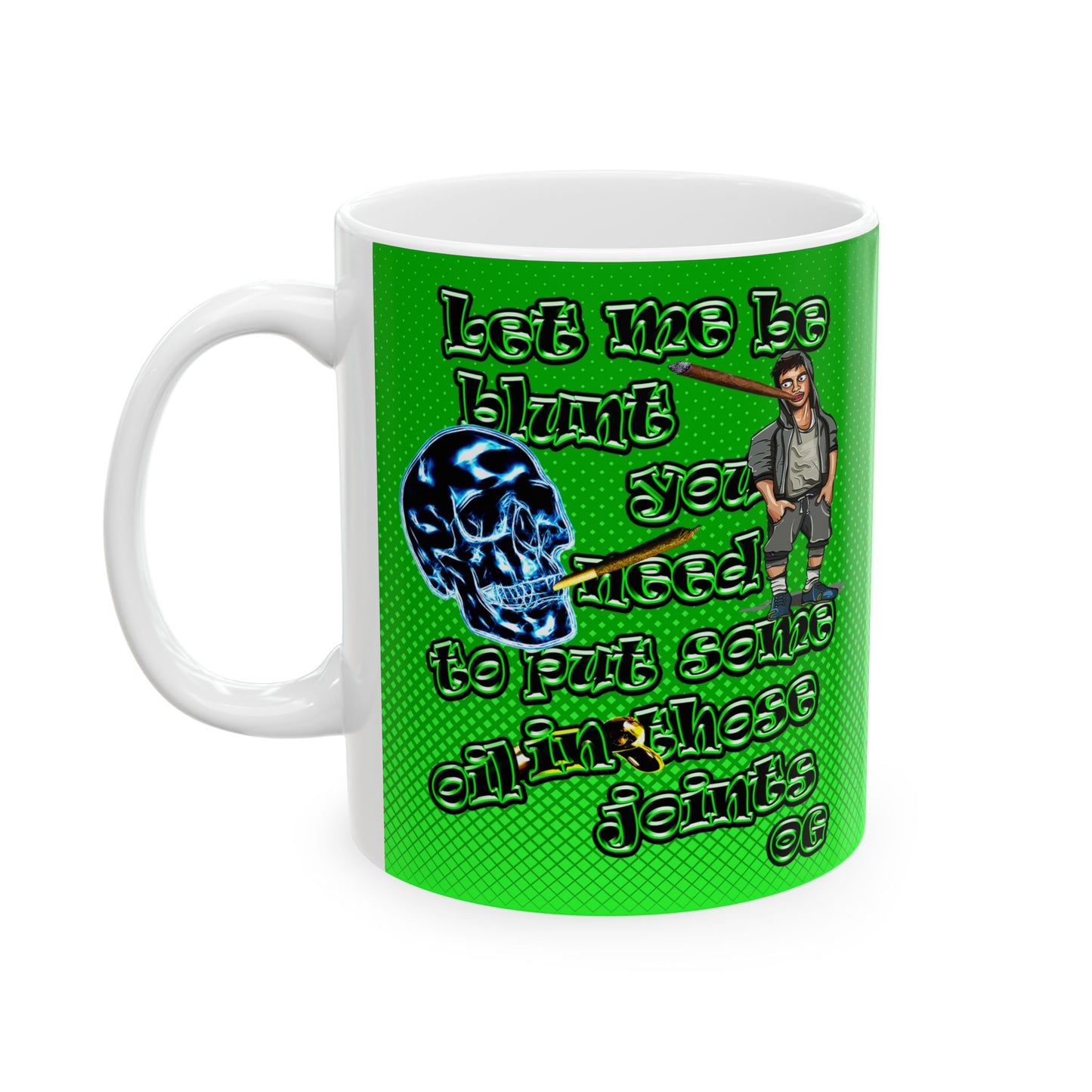 og - White Mug (logo green)