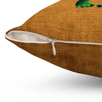 I don't care that your grey - Spun Polyester Square Pillow - (dichromatic brown papyrus)