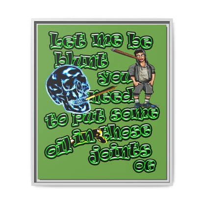 og - framed canvas art (green)