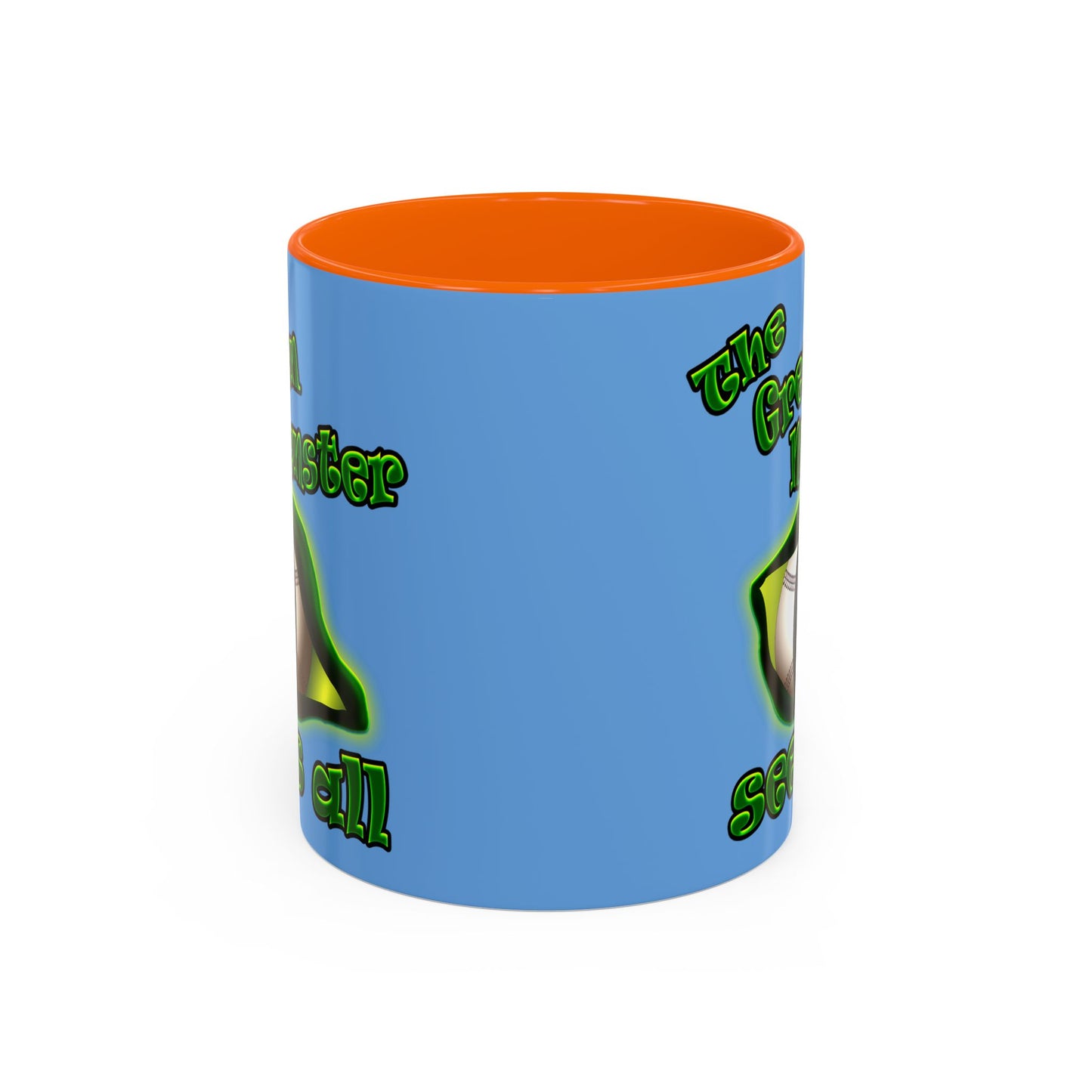 green monster - Accent Mug (light blue)