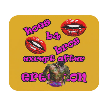hoes b4 bros - Mouse Pad (Rectangle) (yellow)