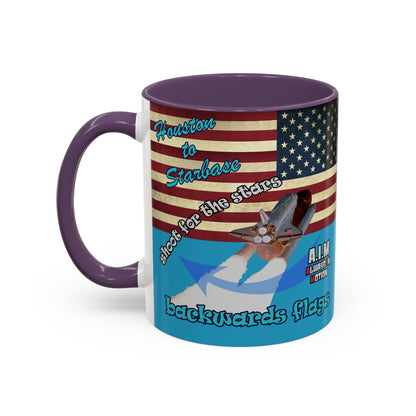shoot for the stars - Accent Mug (turquoise)