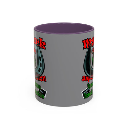 my luck - Accent Mug (grey)