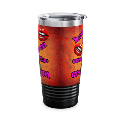 hoes b4 bros - Ringneck Tumbler, 20oz (burnt orange)