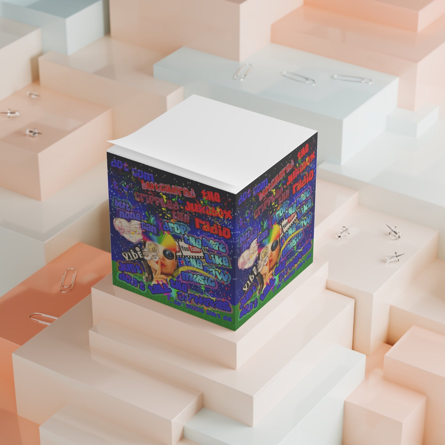 drop the beat - note cube ('snoops' background)