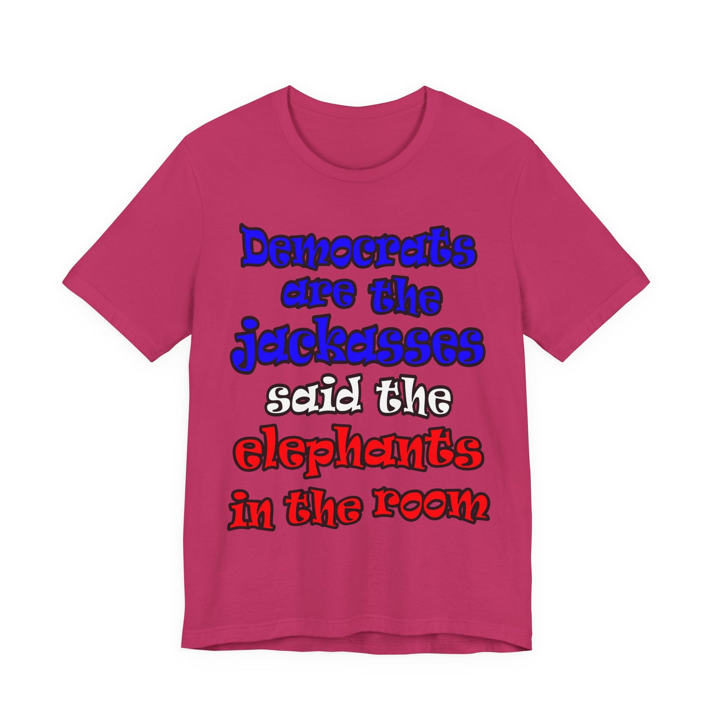 donkeys and elephants - Unisex Jersey Short Sleeve Tee
