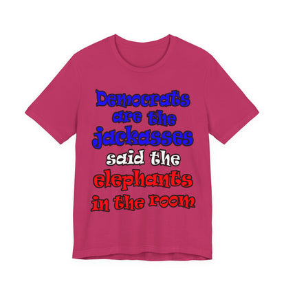 donkeys and elephants - Unisex Jersey Short Sleeve Tee