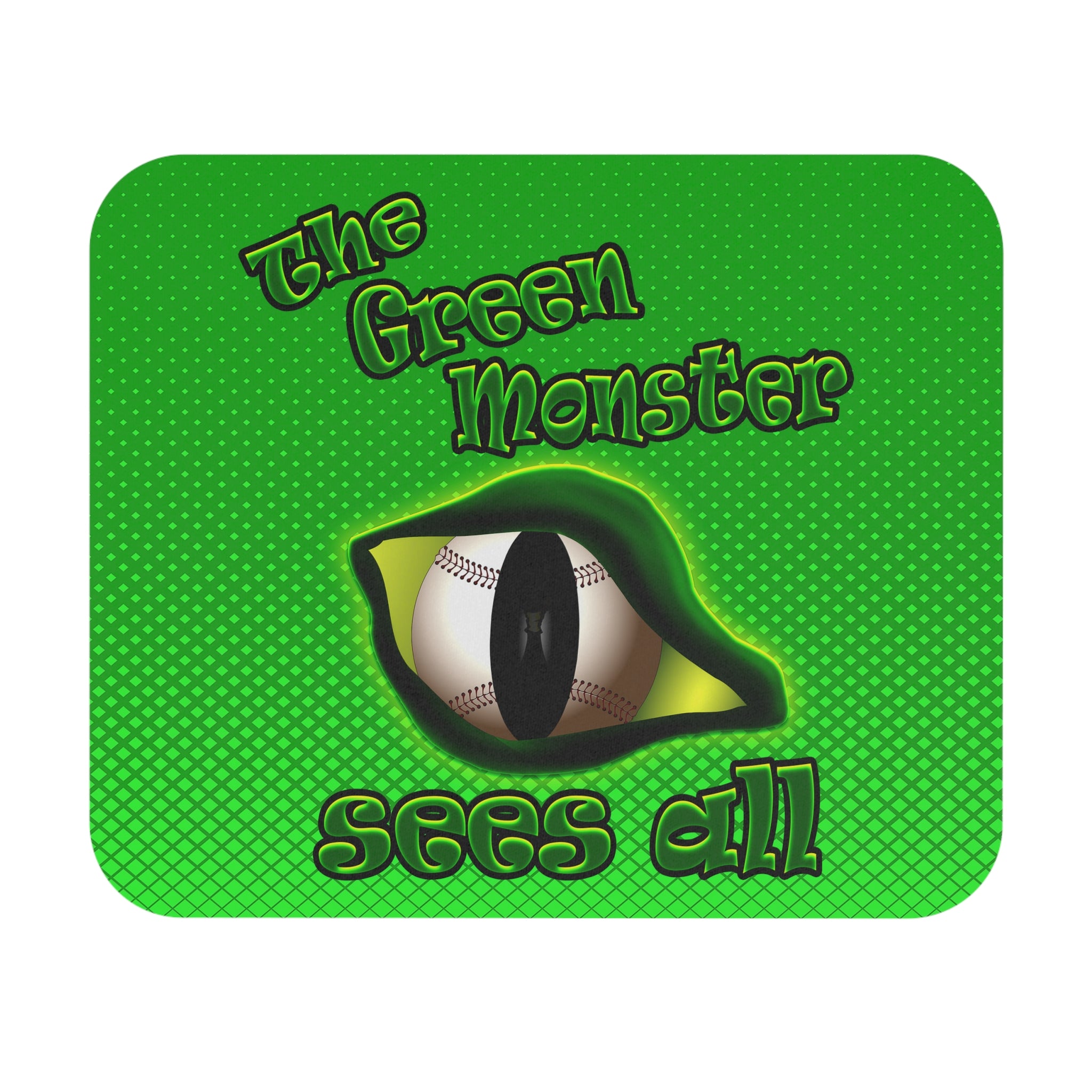 green monster - Mouse Pad (Rectangle) (logo green)