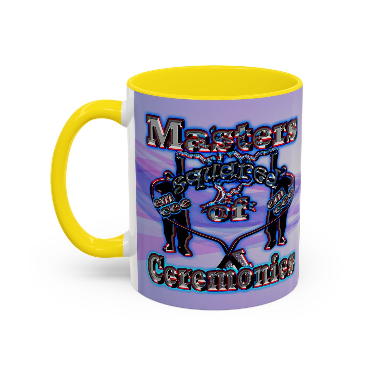 em cee squared - Accent Mug (light blue-pink wave)