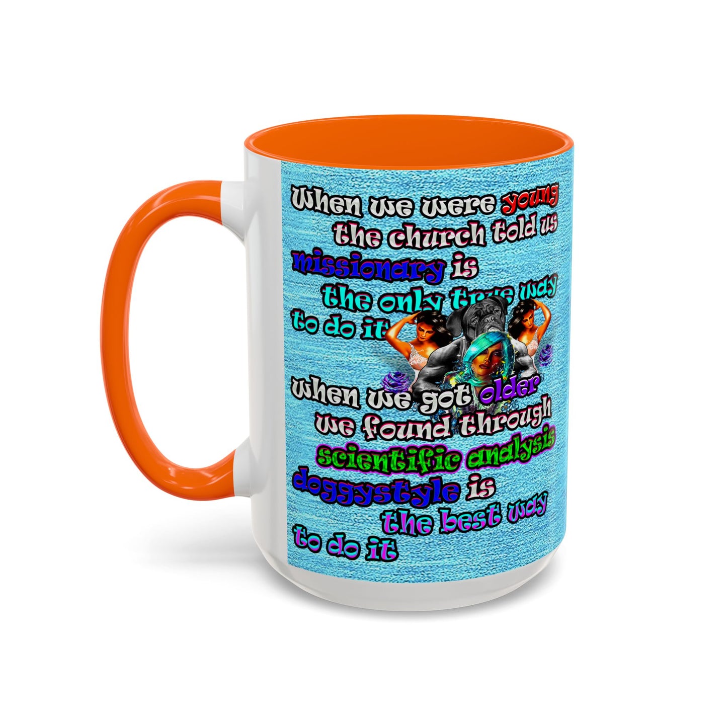 doggystyle - Accent Mug (faded blue)