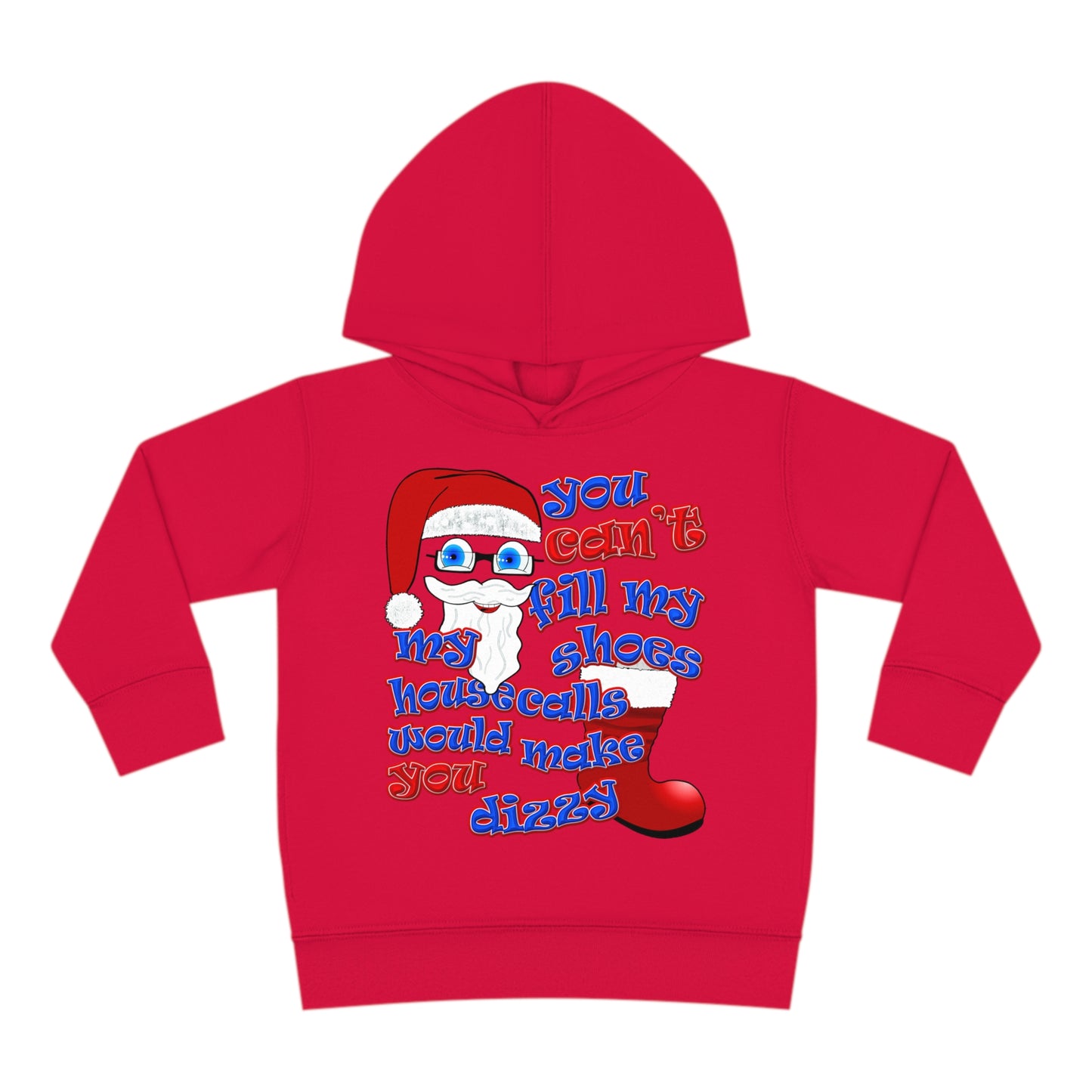 santa's shoes - Toddler Pullover Fleece Hoodie