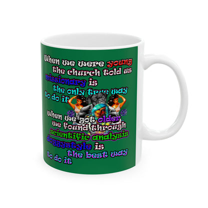doggystyle - White Mug (dark green)