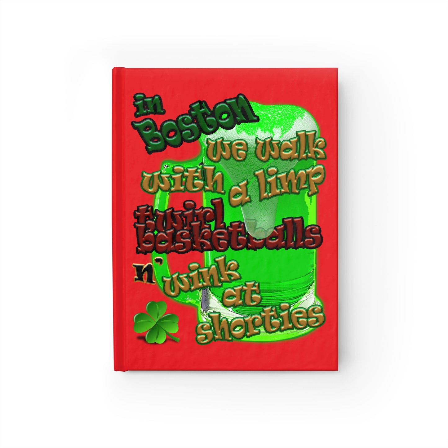 celtics logo - journal-lined (red)