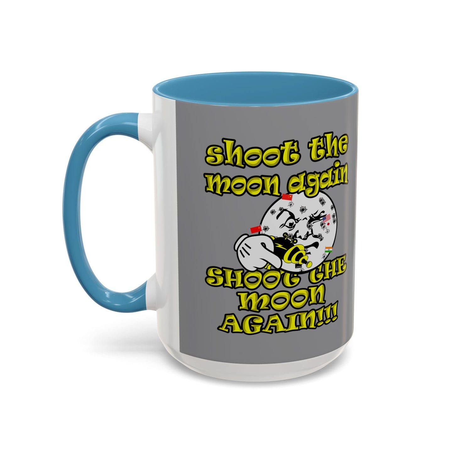 shoot the moon again - Accent Mug (grey)